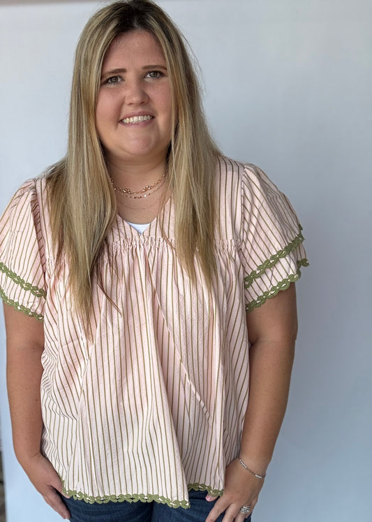 Pink Olive Top