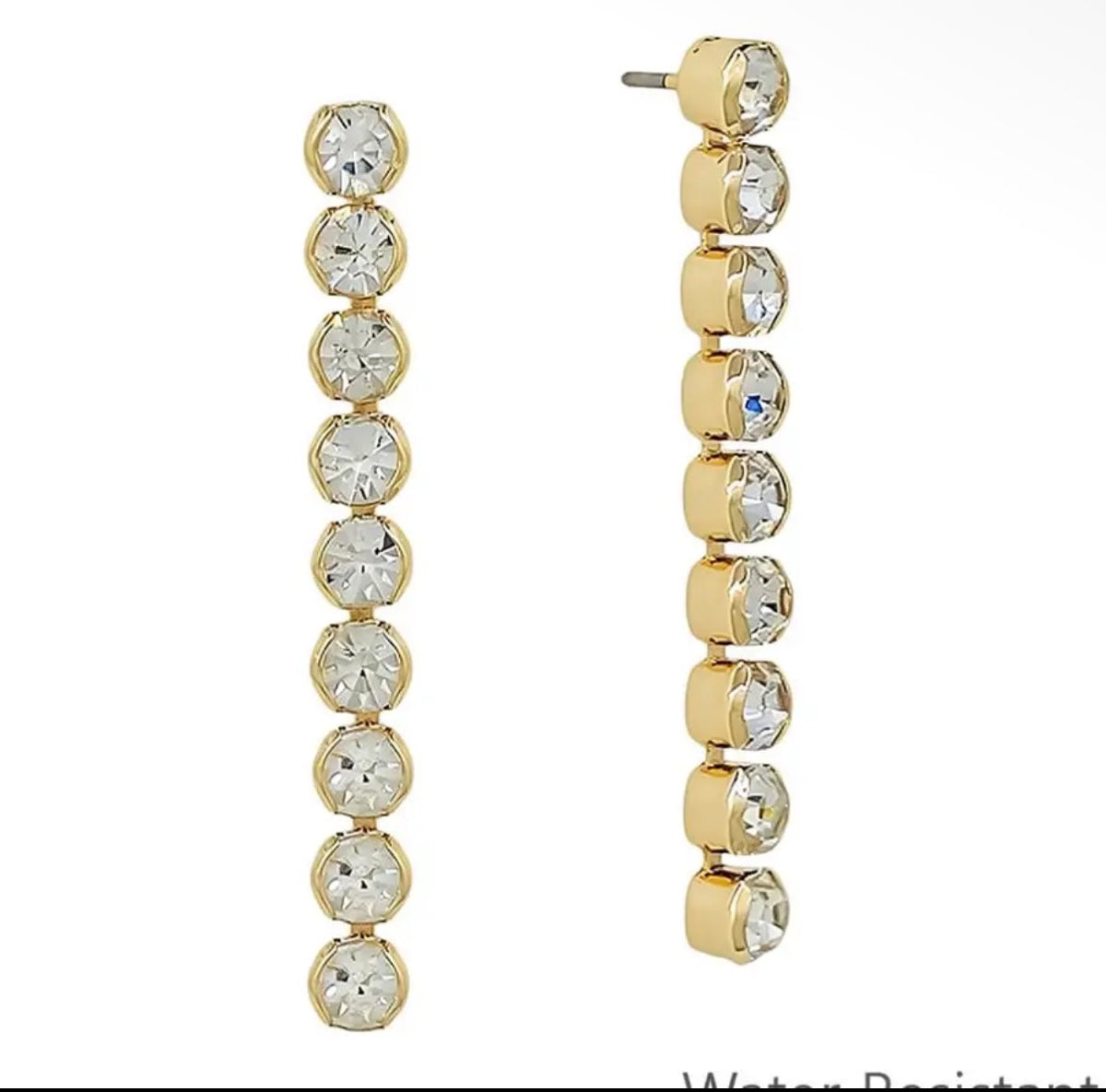 Crystal dangle earrings