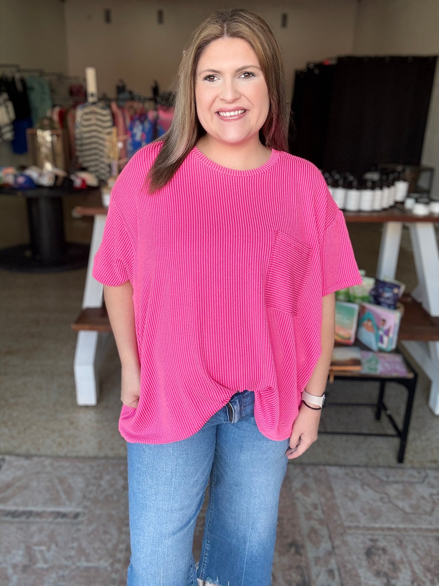 Spring Pop Curvy Top