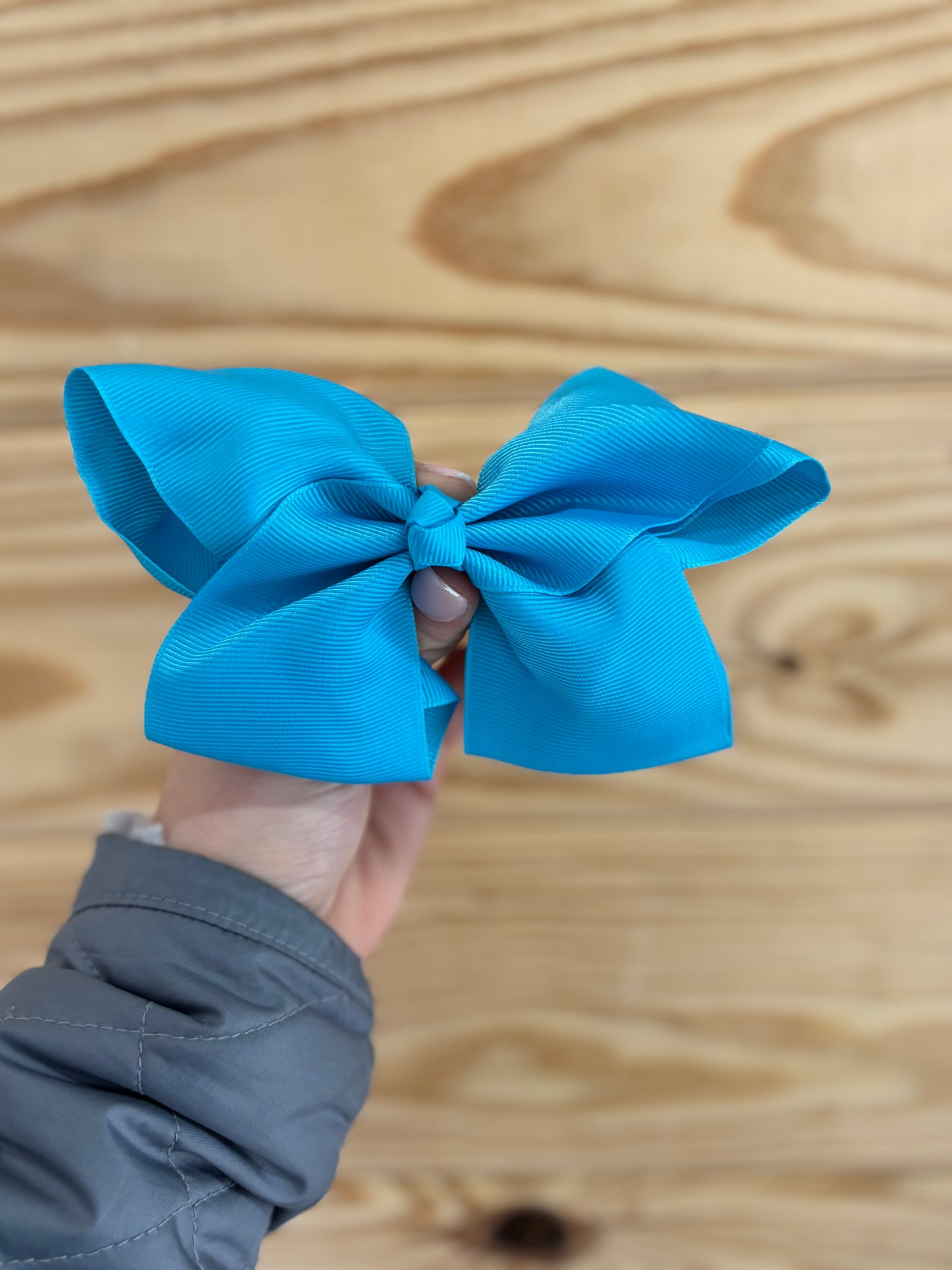 Bright Blue Hair Bow