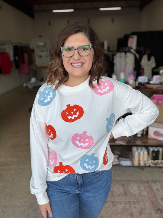 Pastel Pumpkin Pullover