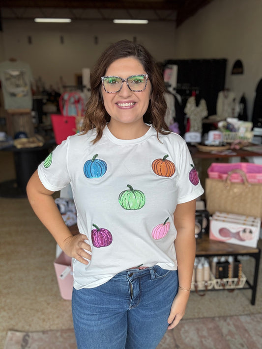 Pop of Pumpkin tee