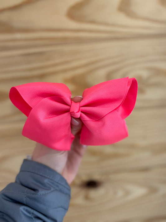 Bright Pink Hair Bow