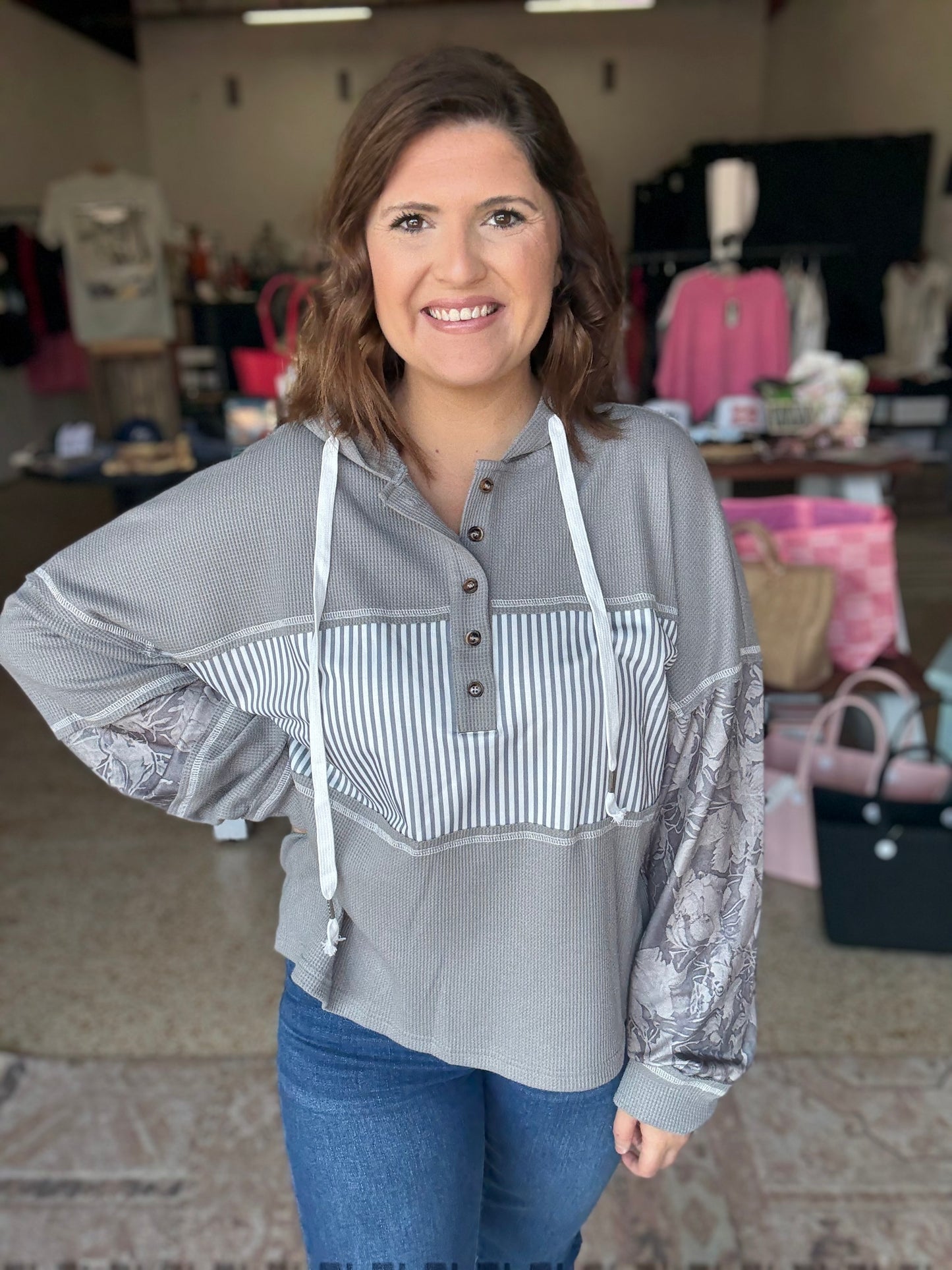 Striped Stone Pullover