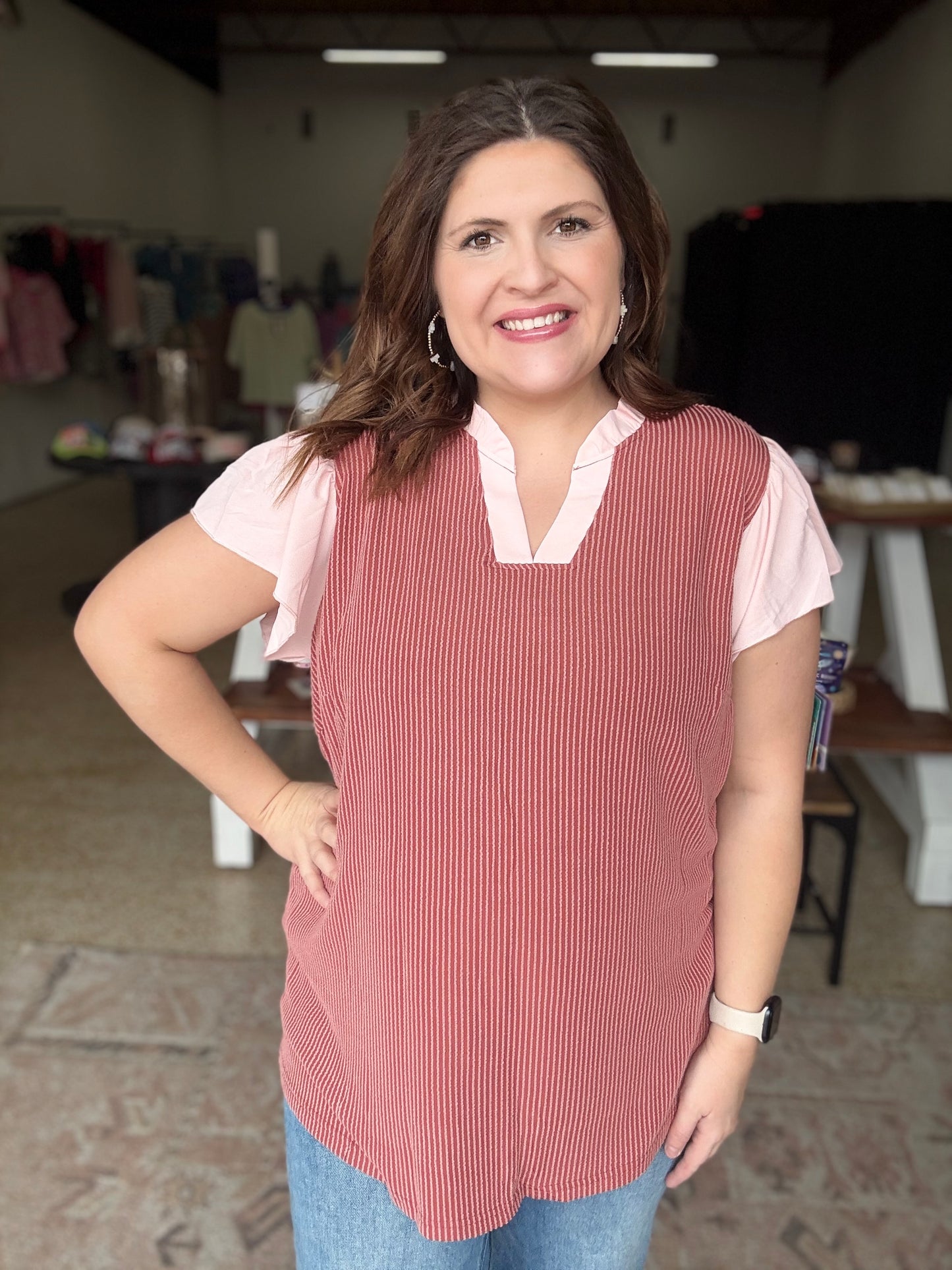 Laney Brooke Curvy Top