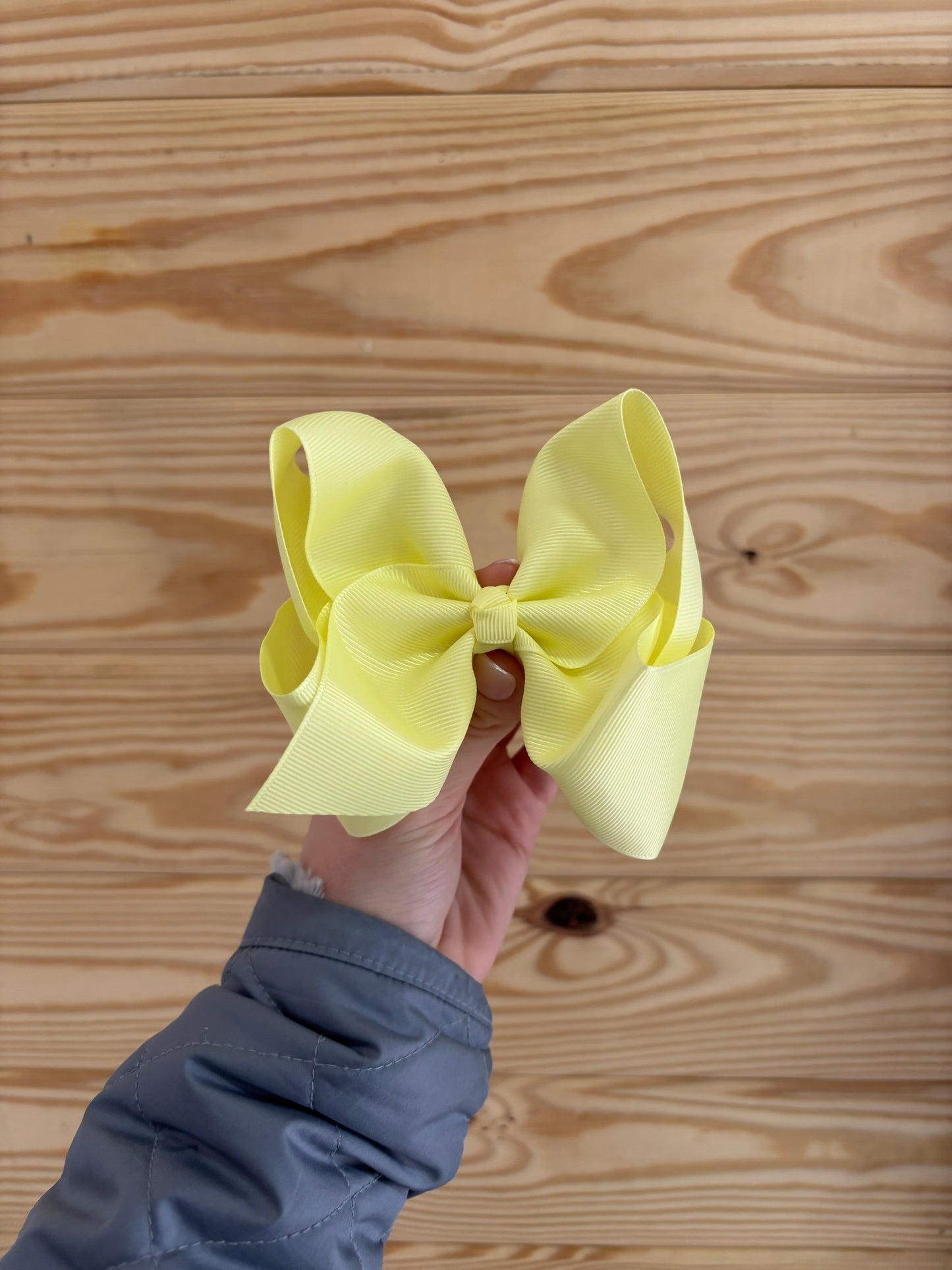 Pastel Yellow Hair Bow