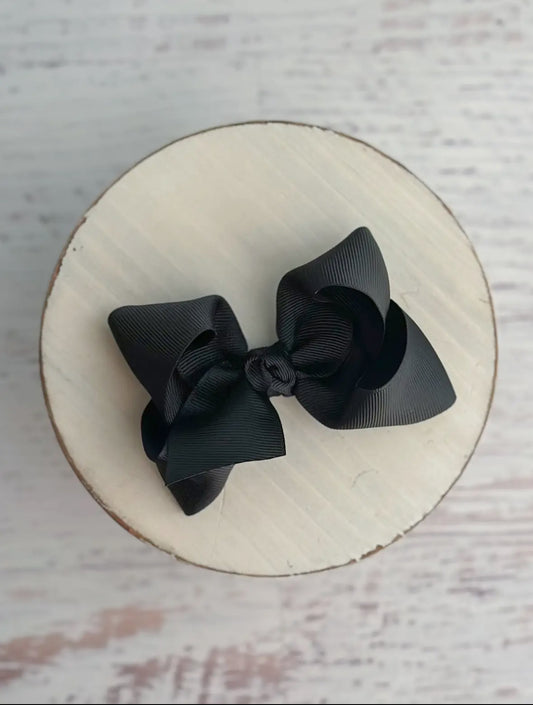 Black Hair Bow