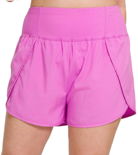 Zenana High Waisted Running Shorts