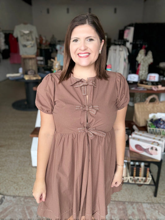 Brownie Bow Dress