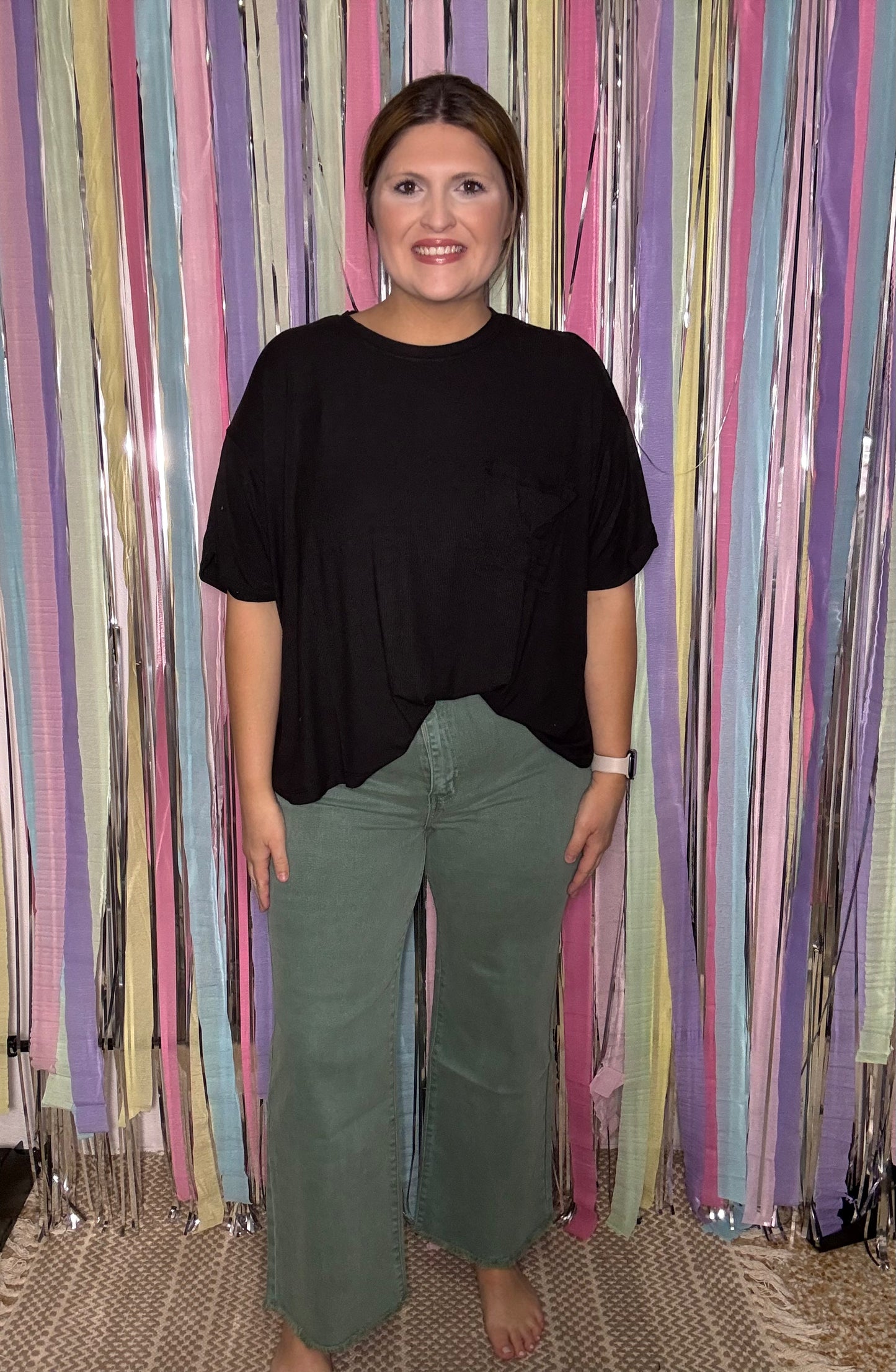 Olive Denim Jeans