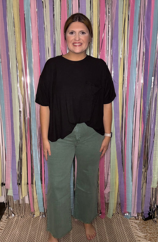 Olive Denim Jeans