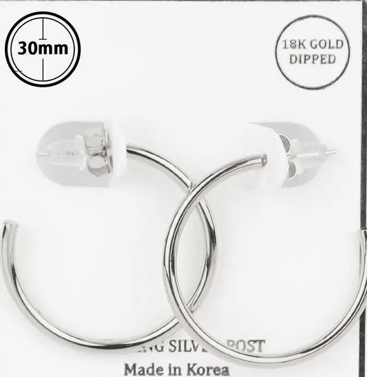 Sterling Hoops