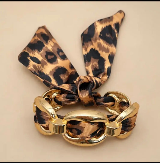 Cheetah cuff bracelet