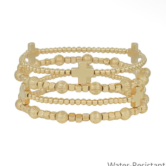 Cross Bracelet Stack