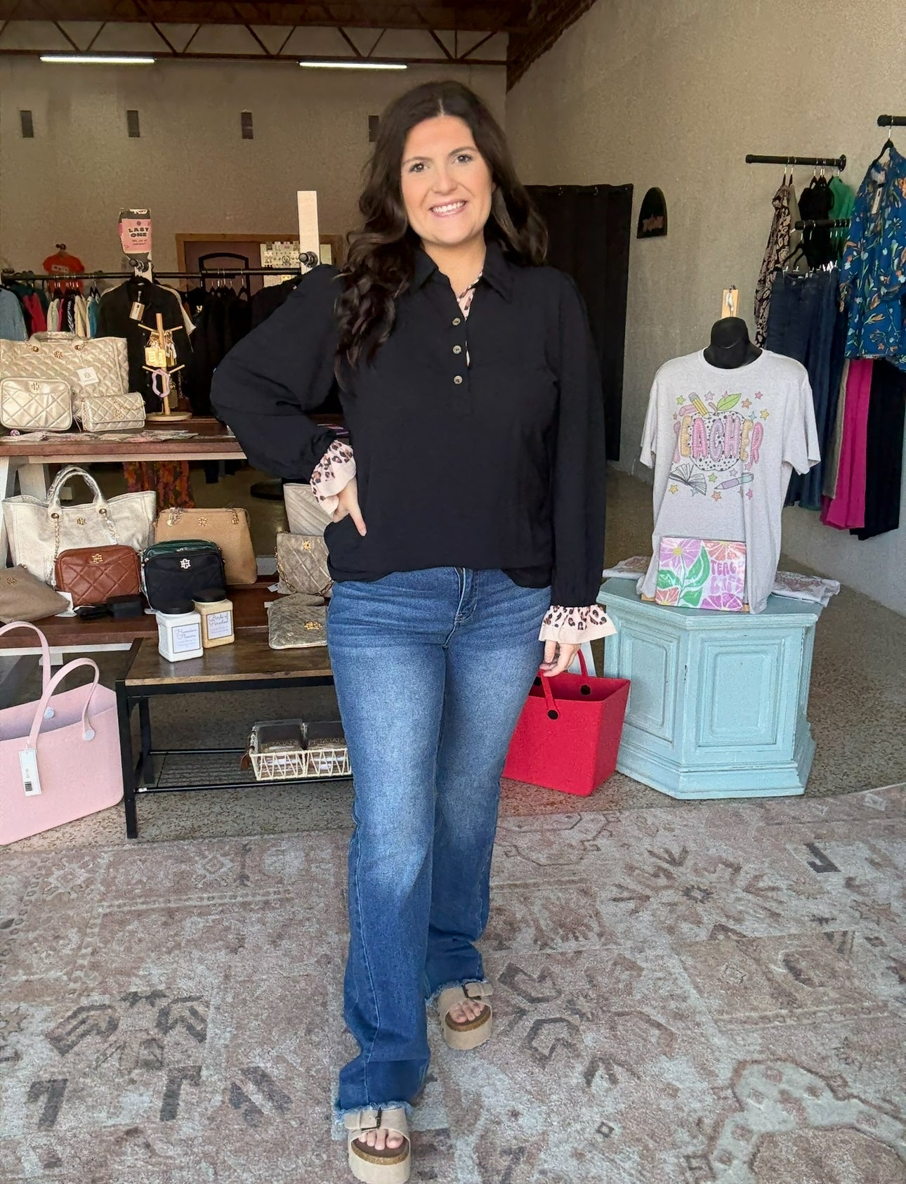 Mid Rise Flare Jeans