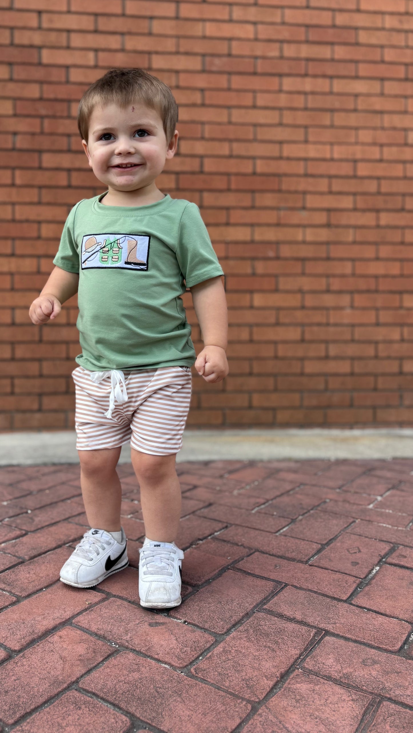 Boy Fishing Boots Tee and Short Set