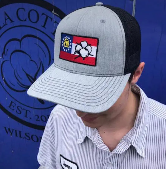 Georgia Flag and Cotton Hat